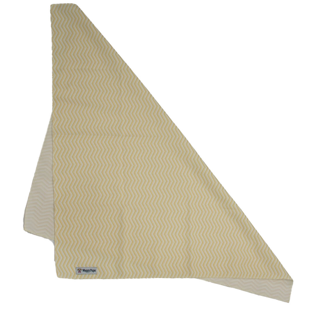 Butterscotch Chevron Dog Bandana - Waggy Pups