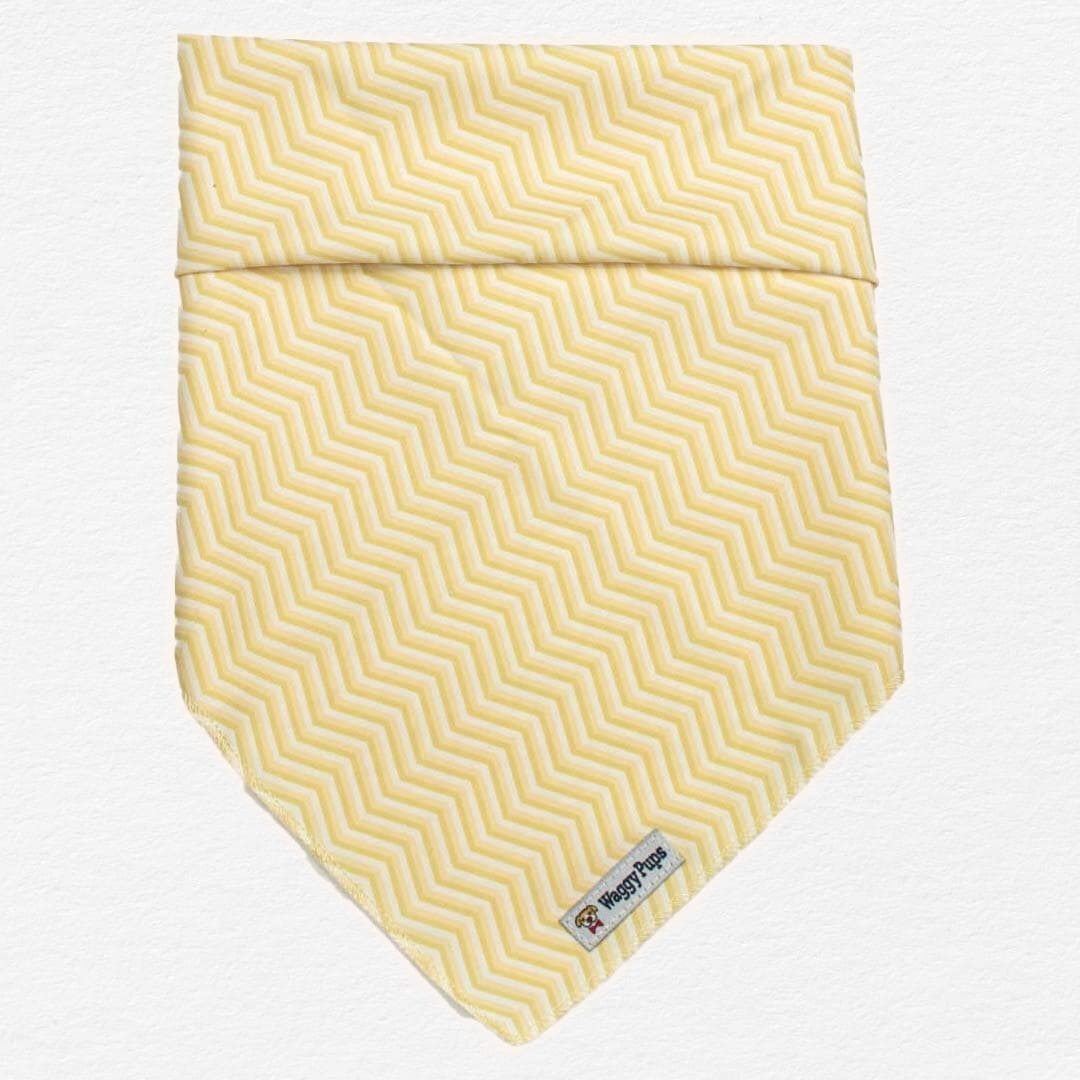 Butterscotch Chevron Dog Bandana