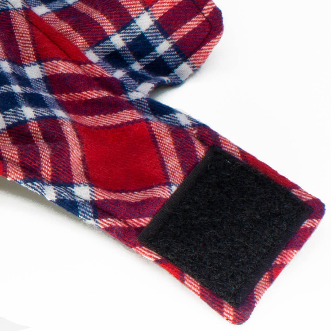 Guinevere Crimson Plaid Dog Coat