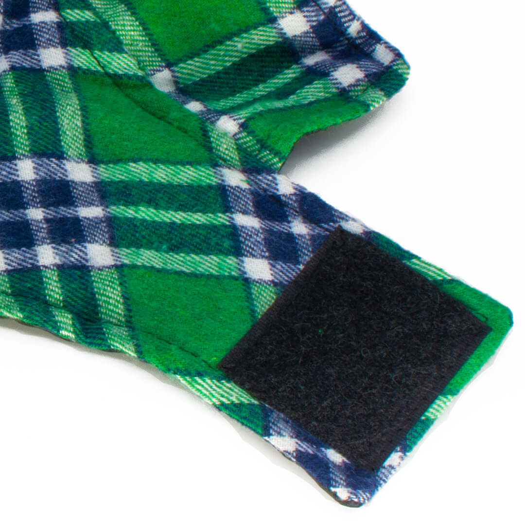 Guinevere Shamrock Plaid Dog Coat