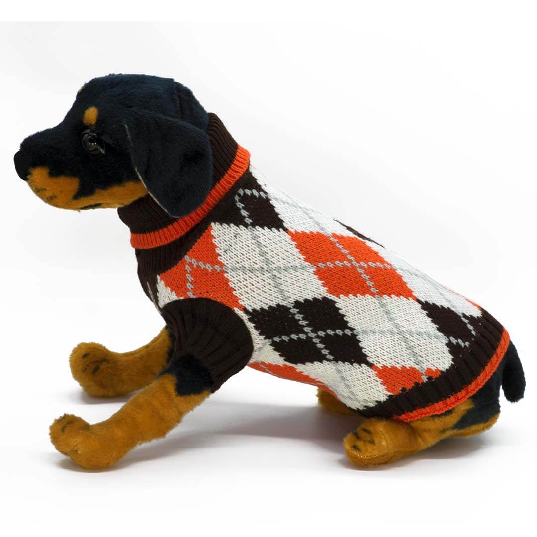Argyle outlet dog sweater