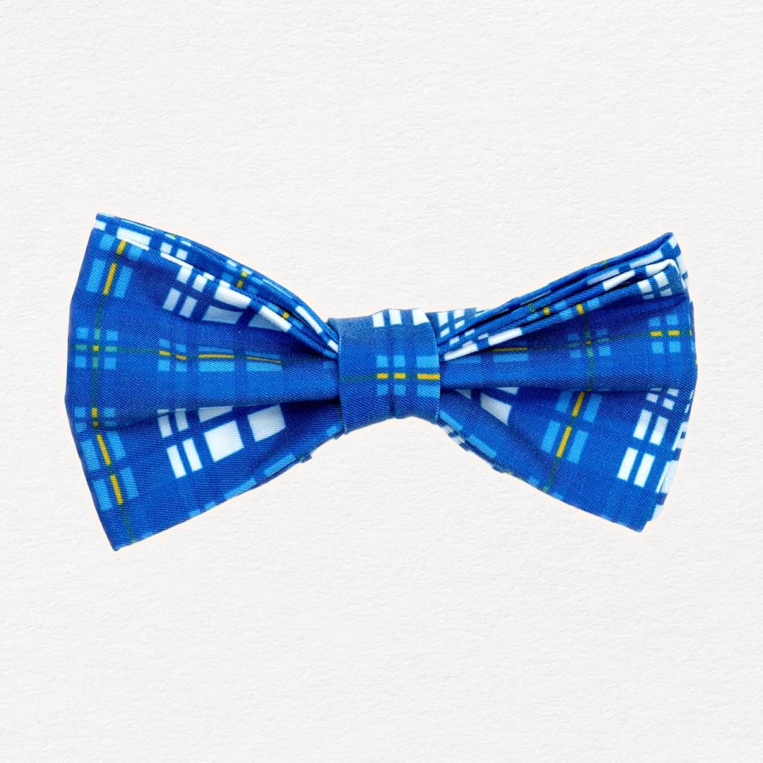 Newport Plaid Dog Bow Tie Collar