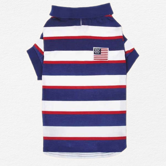 Patriotic Pooch Dog Polo Shirt