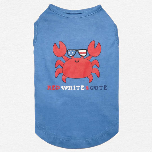 Red White N Cute Dog Tank Top