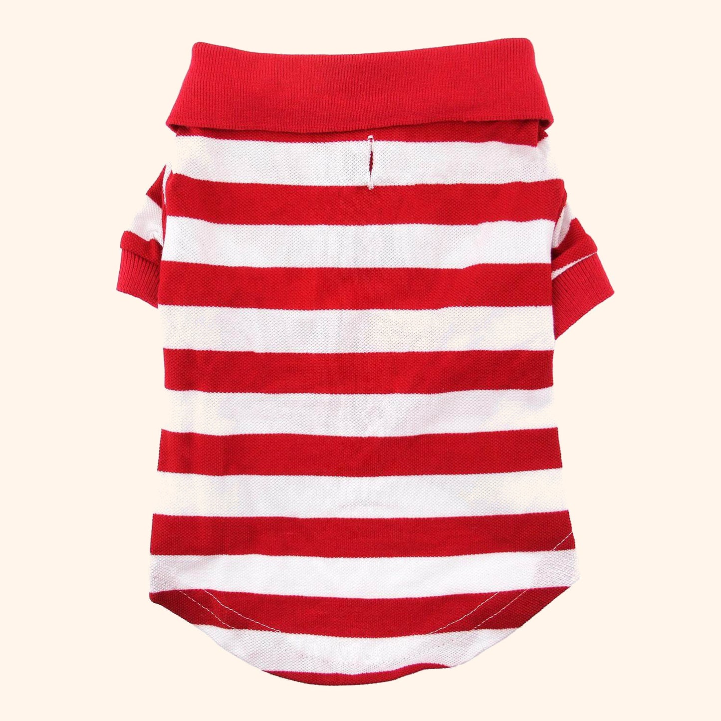 Scarlet Stripe Dog Polo