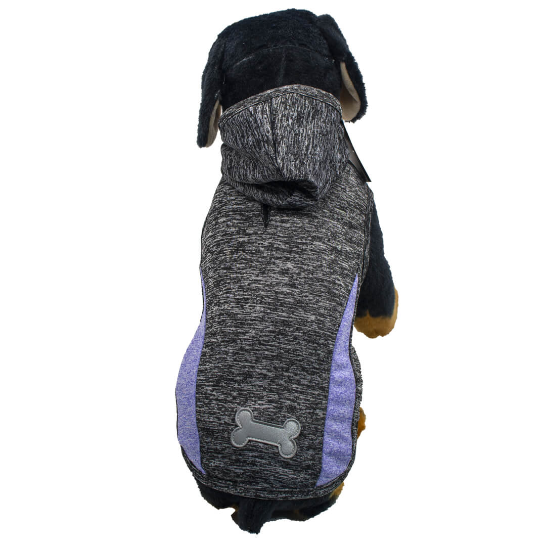 Trackster Grey Sleeveless Dog Hoodie