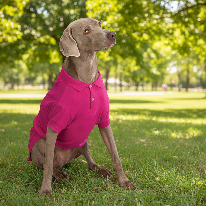 Raspberry Dog Polo Shirt