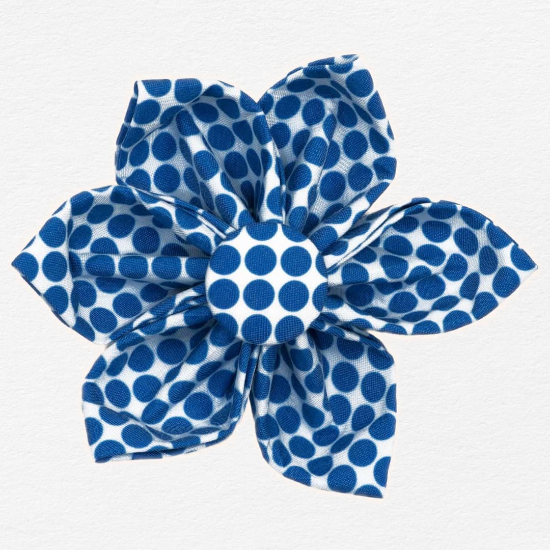 Berry Polka Dot  Dog Flower