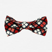 Thumbnail for Cranberry Plaid Dog Bow Tie