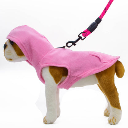 Dogonet Pink Fleece Dog Hoodie