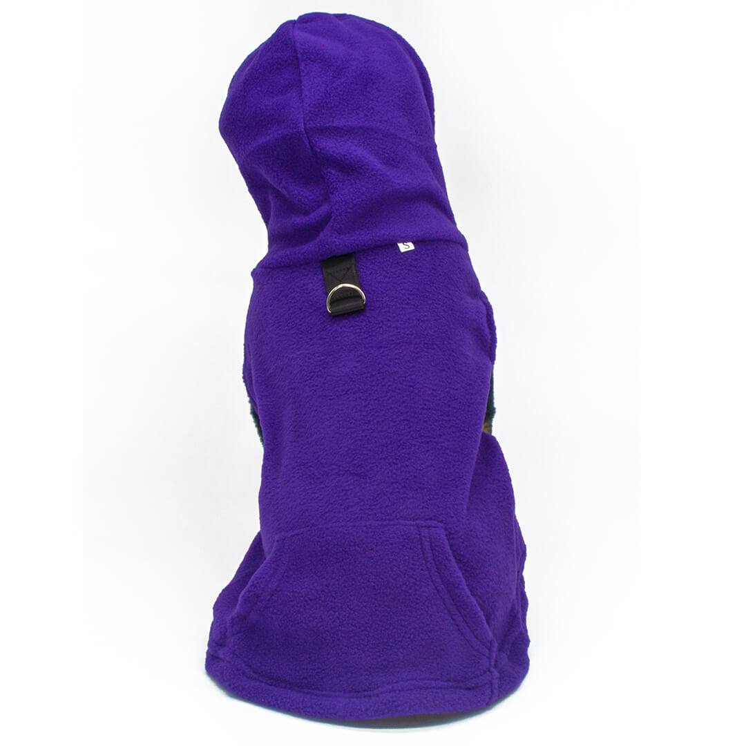 Dogonet Purple Fleece Dog Hoodie