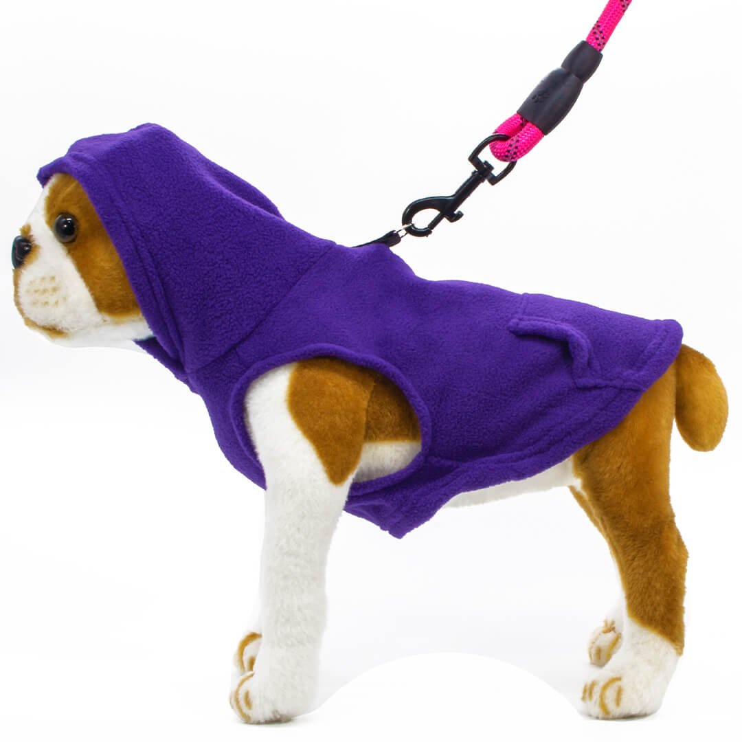 Dogonet Purple Fleece Dog Hoodie