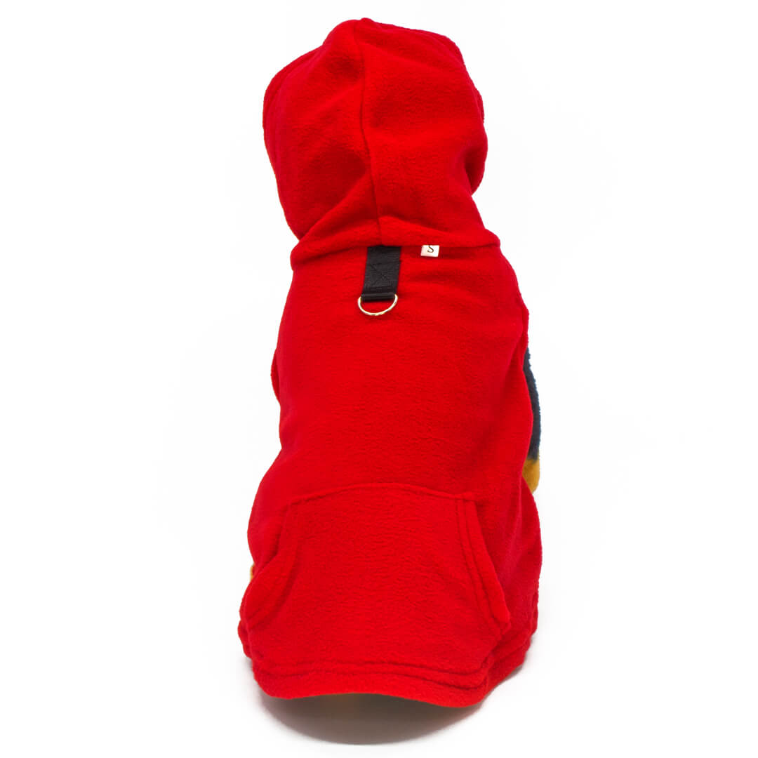 Dogonet Red Fleece Dog Hoodie