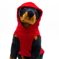 Thumbnail for Dogonet Red Fleece Dog Hoodie