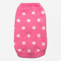Thumbnail for Guinevere Pink Polka Dot Dog Sweater CLEARANCE