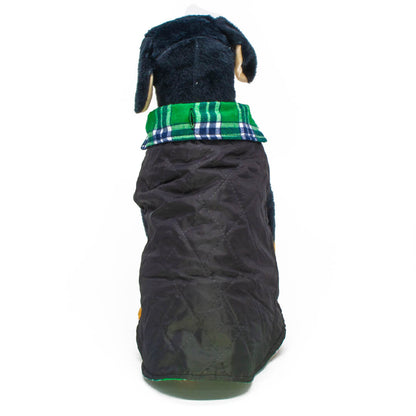 Guinevere Shamrock Plaid Dog Coat
