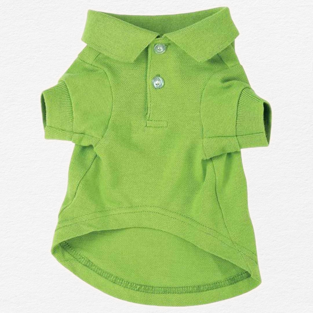 Parrot Green Dog Polo Shirt