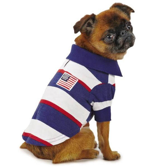 Patriotic Pooch Dog Polo Shirt