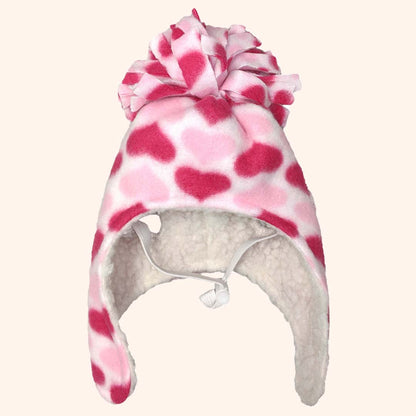 Pink Hearts Hat