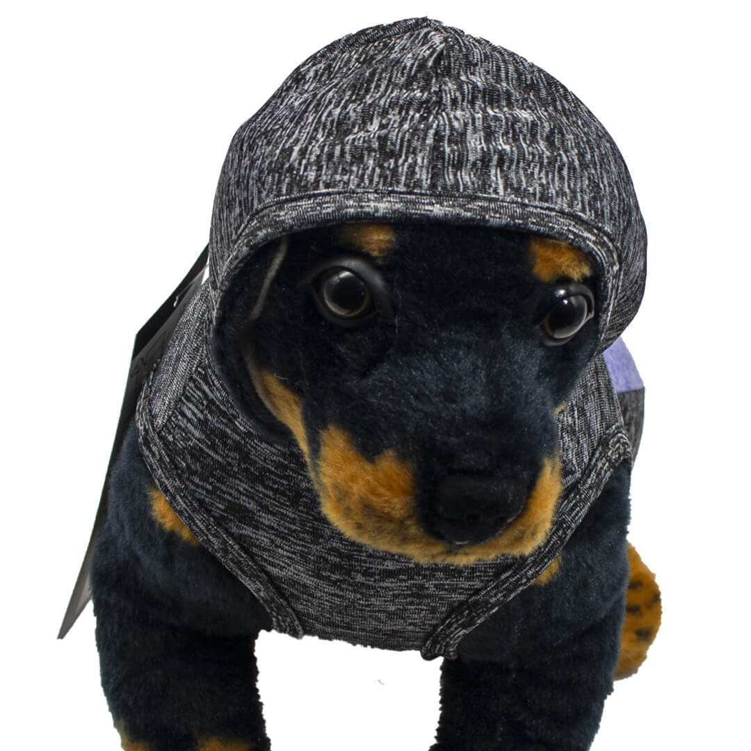 Trackster Grey Sleeveless Dog Hoodie