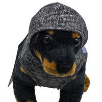 Thumbnail for Trackster Grey Sleeveless Dog Hoodie
