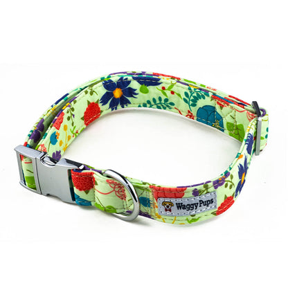 Vibrant Bouquet Dog Collar - Waggy Pups