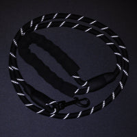 Thumbnail for 5ft Black Reflective Rope Dog Leash - Waggy Pups