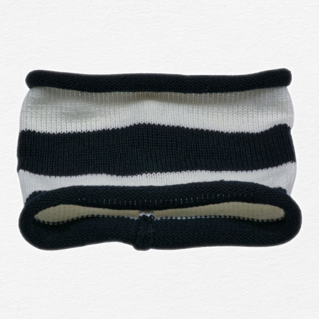 Raven and Snow Stripe Cotton Dog Snoodie