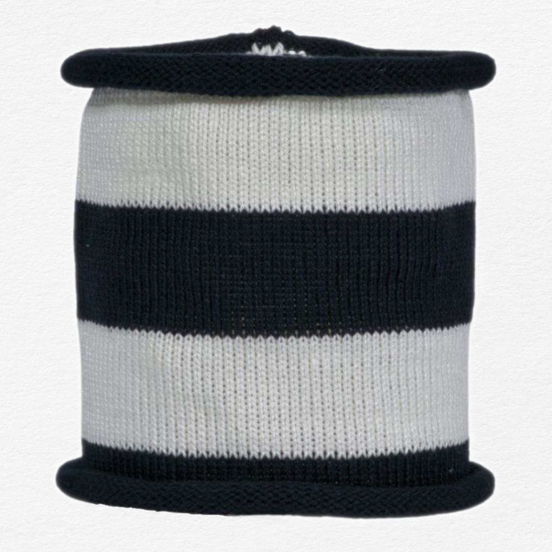 Raven and Snow Stripe Cotton Dog Snoodie