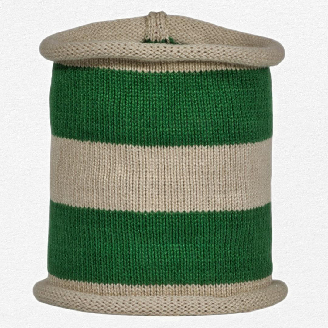 Fern & Cosmic Latte Stripe Cotton Dog Snoodie