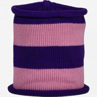 Thumbnail for Indigo Pink Stripe Cotton Dog Snoodie