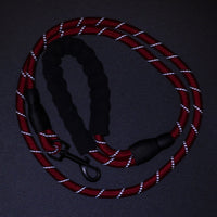 Thumbnail for 5ft Red Reflective Rope Dog Leash - Waggy Pups