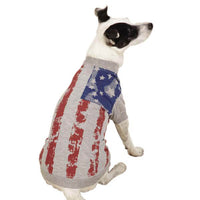 Thumbnail for America's Pup Flag Print Dog T Shirt