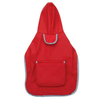 Thumbnail for Red and Blue Rainbow Reversible Pocket Dog Raincoat