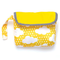 Thumbnail for Yellow Clouds Reversible Pocket Dog Raincoat
